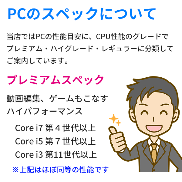 メーカーおまかせPC プレミアムスペック　Dランク　デスクトップPC　Office付　32GB/256GB